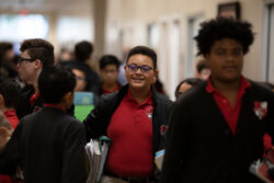 boy walking to class