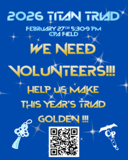2026 Titan Triad We Need Volunteers